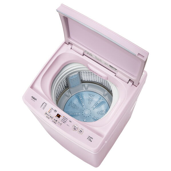 楽天市場】アクア AQUA 7．0kg全自動洗濯機 オリジナル ピンク AQW