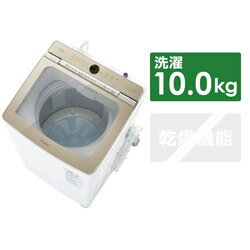 QW-VA10MBK(FG)全自動洗濯機フロストゴールド簡易乾燥送風機能
