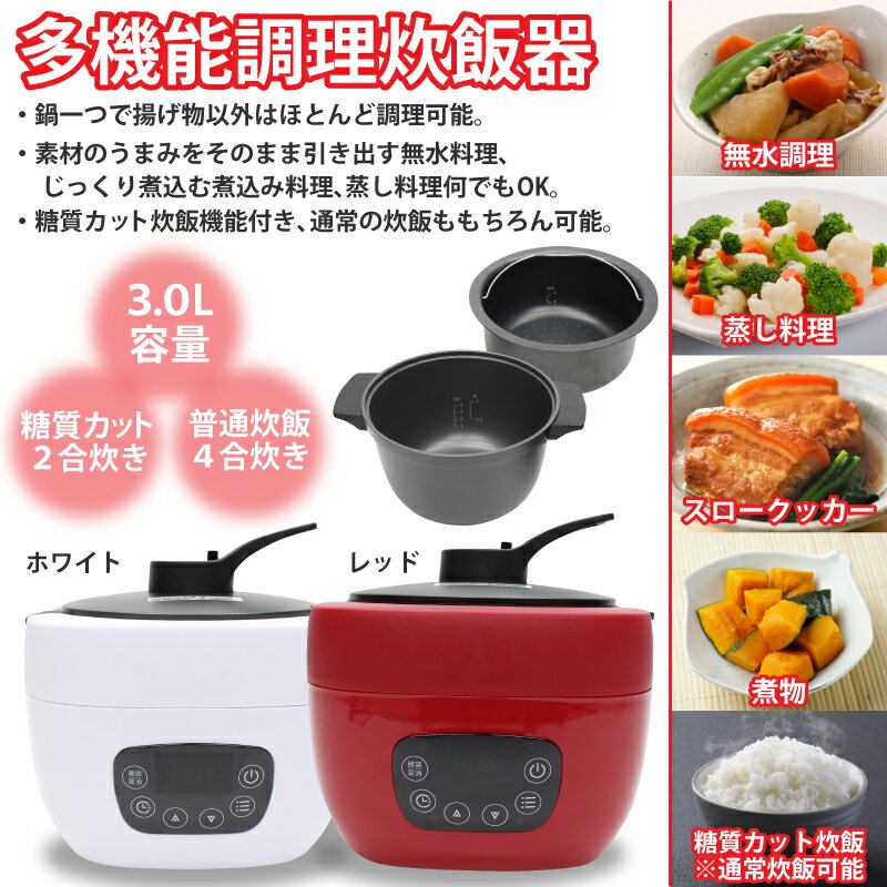 アウトレット☆糖質オフ炊飯器 5合炊き HTC-001-WHの+spbgp44.ru