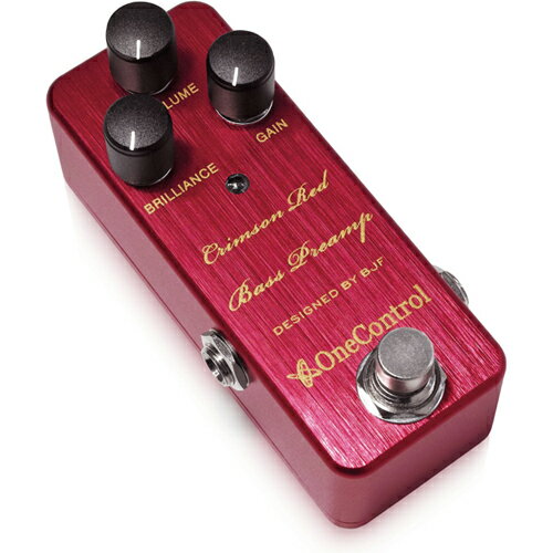 【美品】 onecontrol CRIMSON RED BASS PREAMP One Control CRIMSON RED BASS PREAMP mini pedal demo on