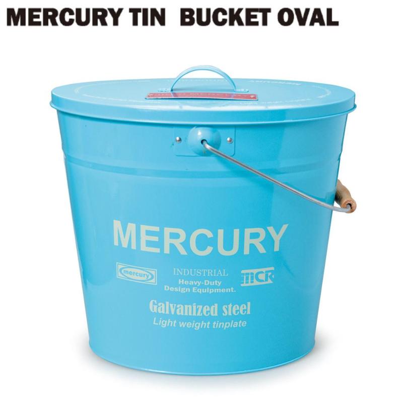 楽天市場 キーストーン Mercury ブリキバケツオーバルフタツキ ブルー Mebubobl 価格比較 商品価格ナビ