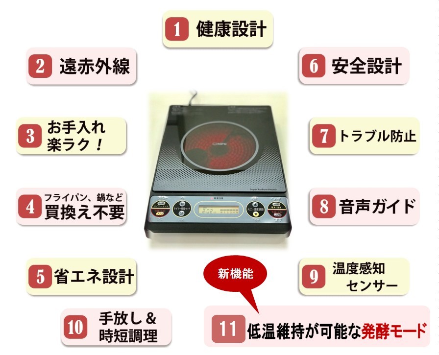 メール便送料無料05 スーパーラジエントヒーター MFG-800 | www