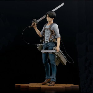 中古】BRAVE-ACT 進撃の巨人 エレン・イェーガー（お掃除版） 1/8 完成