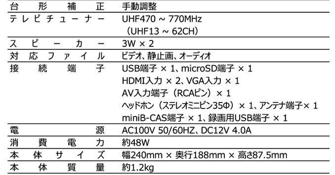 楽天市場】ティーズネットワーク TEES 地デジTVチューナー内蔵