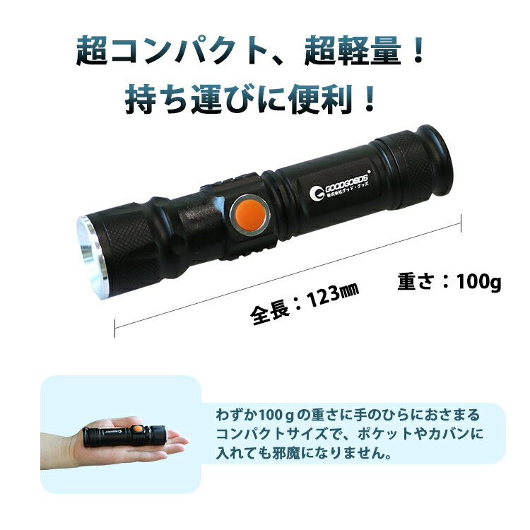 グッド・グッズ LED懐中電灯 ES-20U