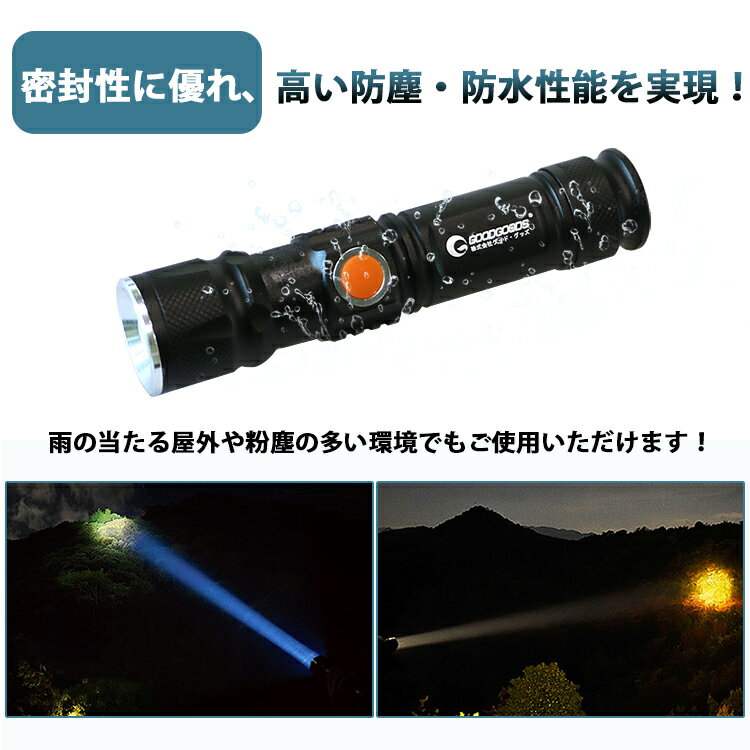 グッド・グッズ LED懐中電灯 ES-20U