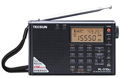 BCLラジオ PL-310ET PL-310の新型 高感度 短波ラジオ 短波/AM/FMラジオ ブラック 黒