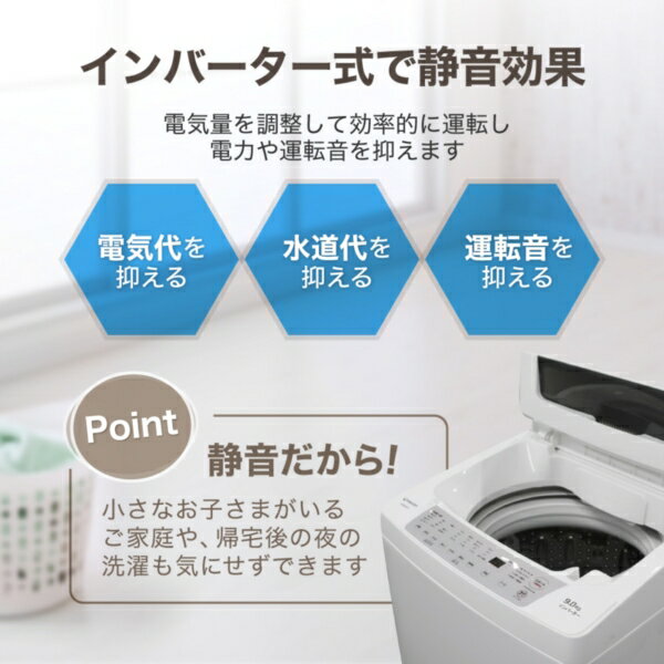 楽天市場】マクスゼン maxzen 9.0kg 全自動洗濯機 JW90WP01WH
