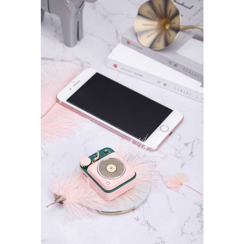 MUZEN Bluetoothスピーカー BUTTON SAKURA PINK