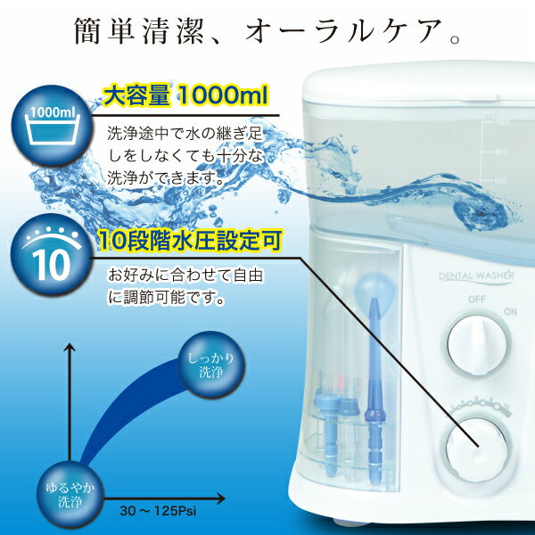 楽天市場】SIS SIS DENTAL WASHER 口腔洗浄器 口洗浄 FC188-WH | 価格比較 - 商品価格ナビ