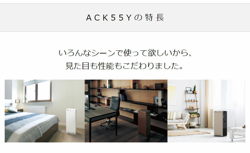 楽天市場】ダイキン工業 DAIKIN ストリーマ空気清浄機 ACK55Y-W | 価格