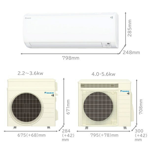 DAIKIN エアコン VX S223ATVS-W