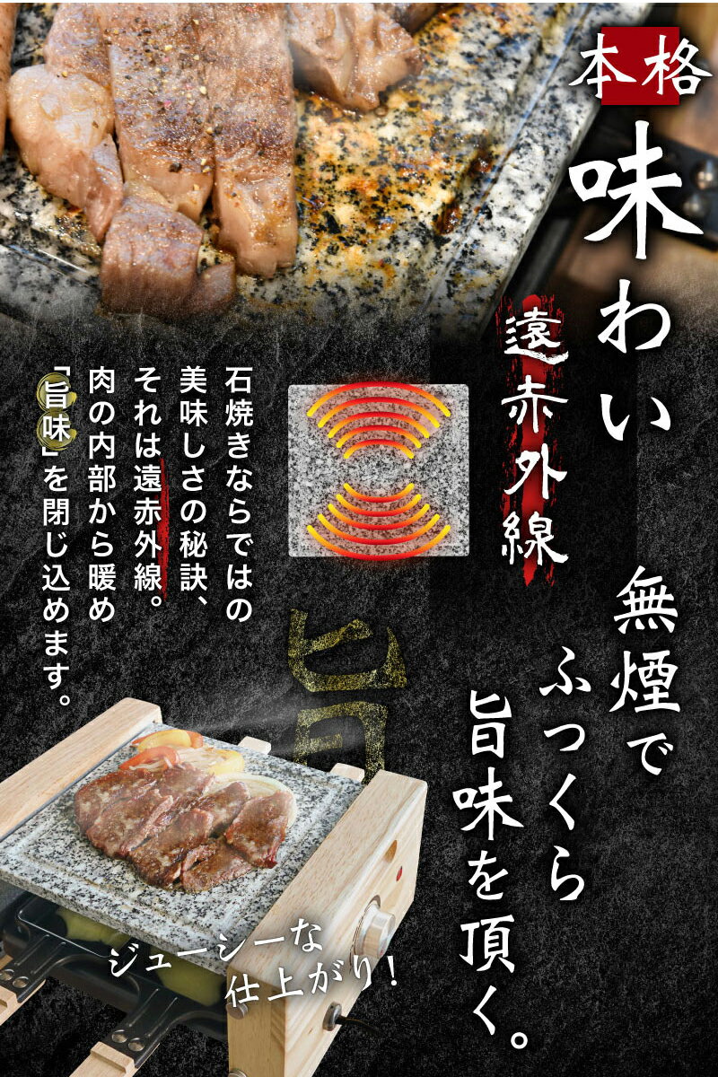 テスク 富士山熔岩石 石焼ステーキセット 大（送料無料、代引不可