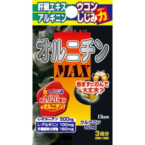 楽天市場 サプリアート サプリアート オルニチンmax 3回分 6粒 3袋入 価格比較 商品価格ナビ