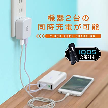 USB Type-C 充電器 android 2ポート 2.4A