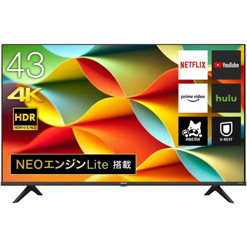 楽天市場】ハイセンスジャパン Hisense 4K液晶テレビ 43A6G | 価格比較