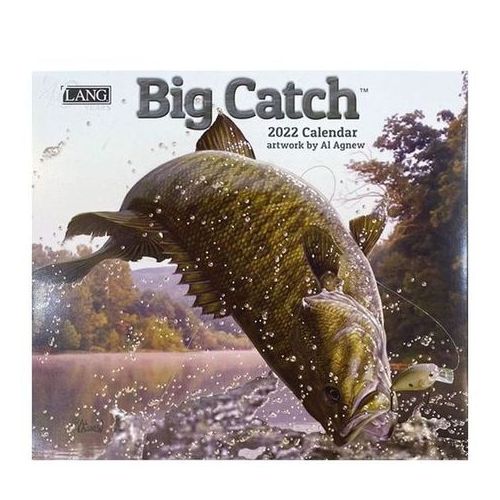 【楽天市場】ブライエンタープライズ 壁掛け カレンダー 2022年 LANG Big Catch Al Agnew ラング カントリー 釣り