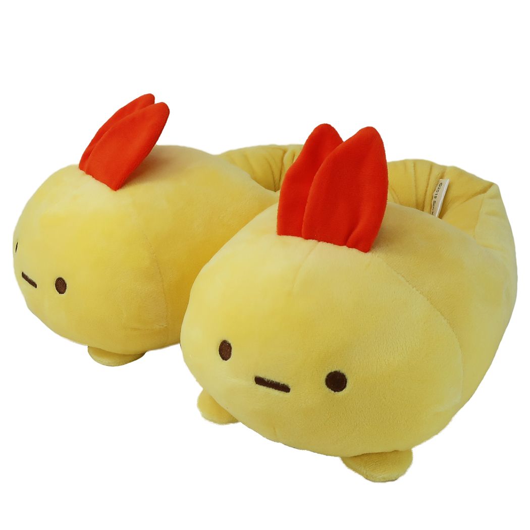 すみっコぐらし ぬいぐるみスリッパ えびふらいのしっぽ ふろしき