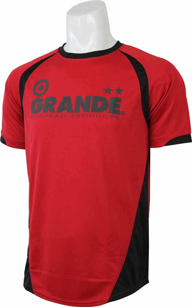 楽天市場 ハレノ日 Grande グランデ フットサルゲームシャツ パンツcrosscut Basic Practis Shirtsgfphred Blk 価格比較 商品価格ナビ