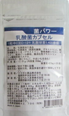 楽天市場 クマガエ薬品 乳酸菌 サプリメント 菌パワー 価格比較 商品価格ナビ