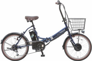 PELTECH 20型電動アシスト自転車 外装6段 ネイビー TDN-206-NYB-8AH