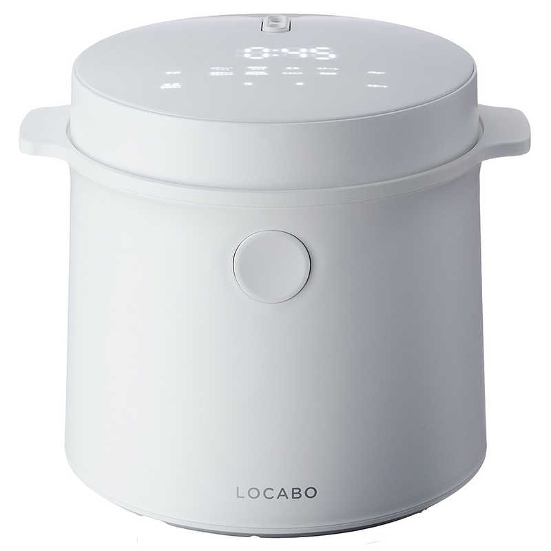 生活家電 炊飯器 LOCABO 糖質カット炊飯器 ホワイト JM-C20E-W
