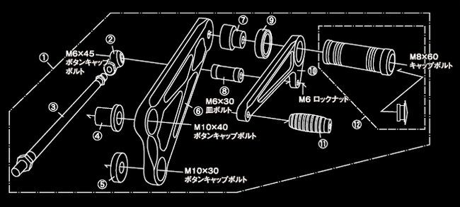 シフトアップ XR100モタード XR50モタード カラー クランプセット ビレットトップブリッジ