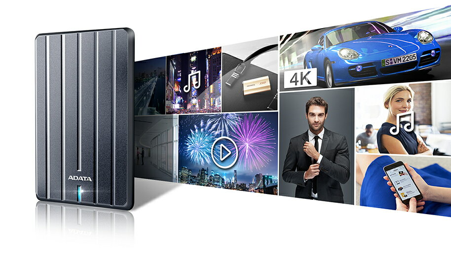 ポータブルHDD 1TB USB3.1 AHC660-1TU3-CGY ADATA ポータブルHDD 1TB