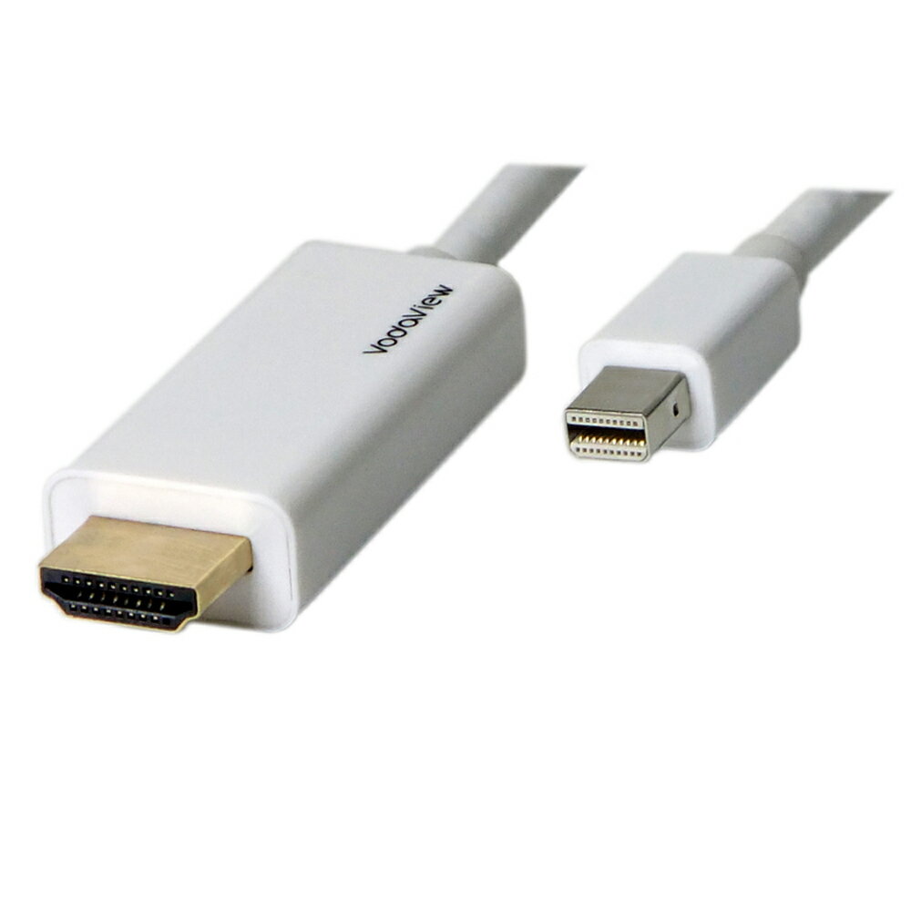 vodaview mini displayport to hdmiケーブル vv-mdphda-hd018-w2 ケーブル