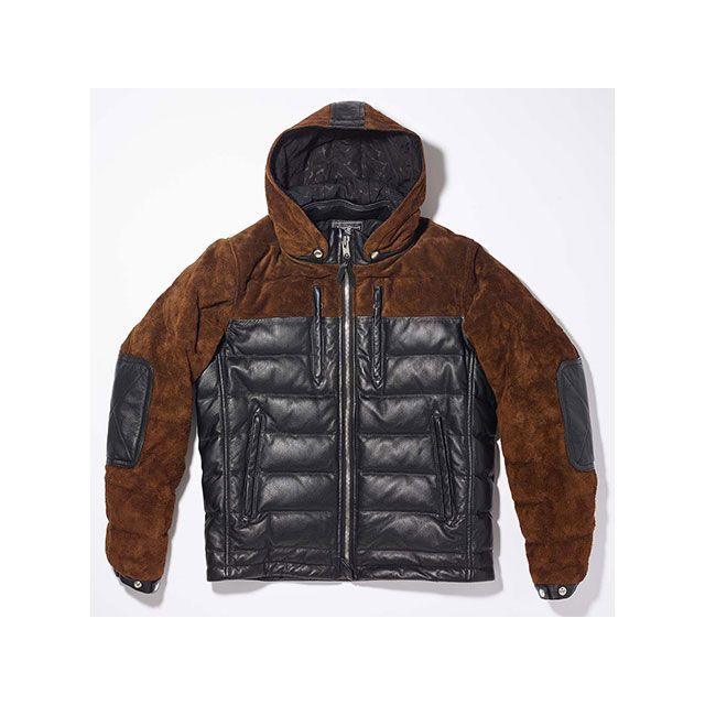 楽天市場】カドヤ KADOYA カドヤ DH LEATHER DOWN フーデッドレザー 