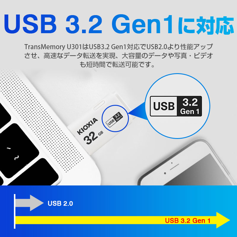 楽天市場】キオクシア LU301W032GG4 KIOXIA キオクシア USB3.2 Gen1 対応 フラッシュメモリ 32GB Trans  Memory U301 シリーズ | 価格比較 - 商品価格ナビ