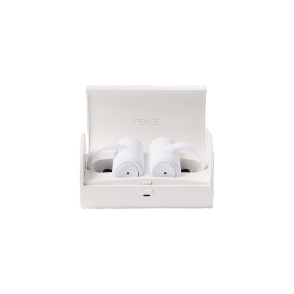 PEACE TW-1 骨伝導イヤホン　ホワイト 完全ワイヤレス骨伝導イヤホン PEACE TW-1(BK/WH/LB/PK