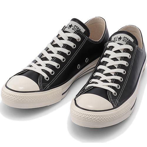 楽天市場 コンバースジャパン コンバース Converse メンズ レディース スニーカー レザー オールスター Us Ox Leather All Star ブラック 価格比較 商品価格ナビ