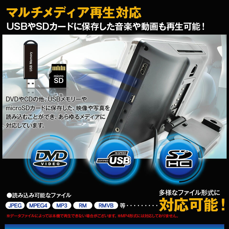 車載モニター ヘッドレストモニター 11.6インチ HD1106