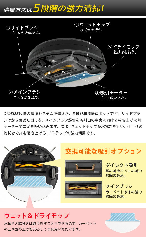 ECOVACS ロボット掃除機 DK560の+inforsante.fr