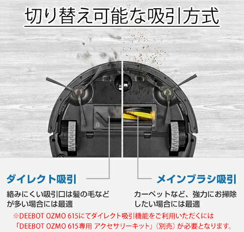 楽天市場】エコバックスジャパン ロボット掃除機 deebot ozmo 615 水量