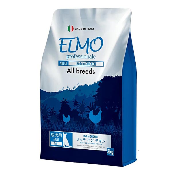 【楽天市場】ELMO プロフェッショナーレ アダルト リッチインチキン 3kg | 価格比較 - 商品価格ナビ