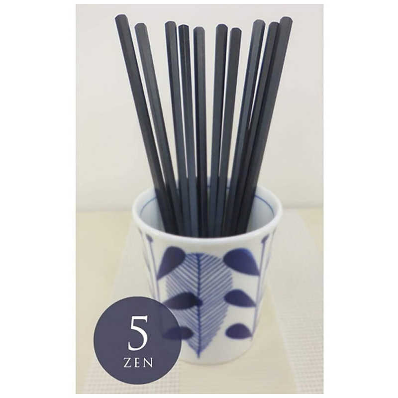 耐熱六角箸 黒 22.8cm(5膳入)
