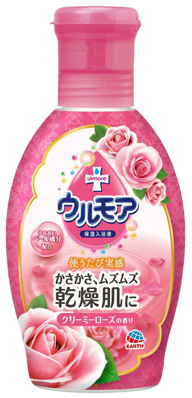 楽天市場】アース製薬 保湿入浴液 ウルモア クリーミーローズ