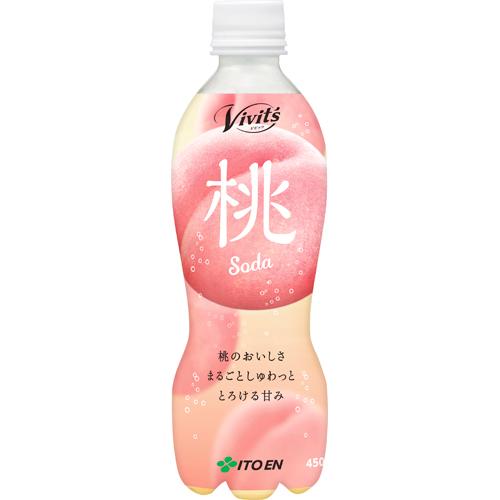 楽天市場】伊藤園 伊藤園 ビビッツ 桃ソーダ Vivit's(450ml*24本