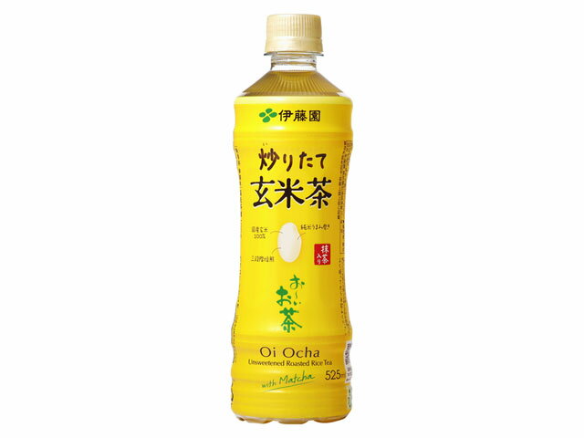 伊藤園 おーいお茶 玄米茶 525ml 炒りたての香り PET ×24本