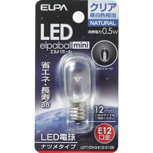 楽天市場】朝日電器 LDT1L-G-E17-G111 ELPA LED電球 ナツメ形 35lm 
