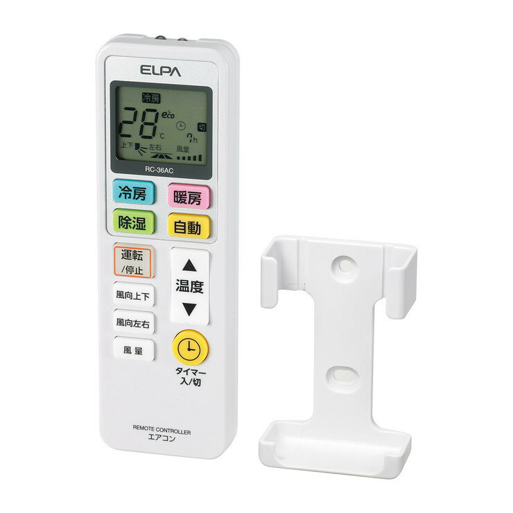 エルパ(ELPA) エアコンリモコン RC-36AC(1コ入)