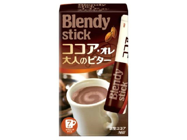Agf Maxim Japan Blendy Stick Cocoa Au Lait 7 Sticks × 6 Boxes (4901111201255)