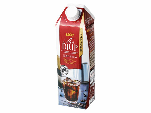 最大94％オフ！ UCC上島珈琲 THE DRIP ザ ドリップ 深炒りアイスコーヒー 甘さひかえめ 1000ml 1箱 12本入  discoversvg.com