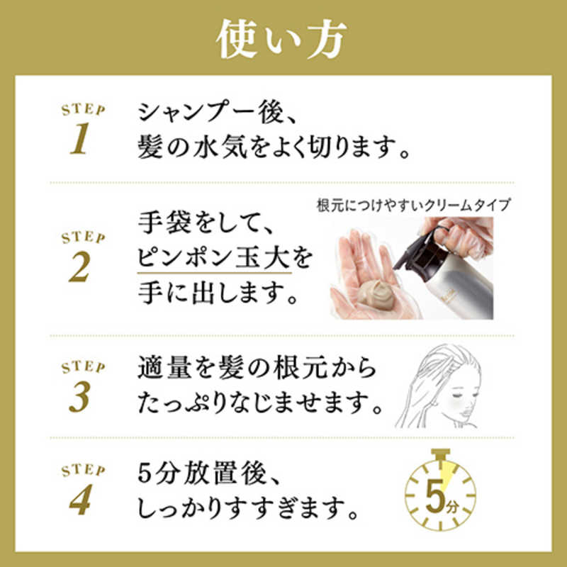 ブローネ リライズ 白髪用髪色サーバー リ・ブラック まとまり仕上げ つけかえ(190g)