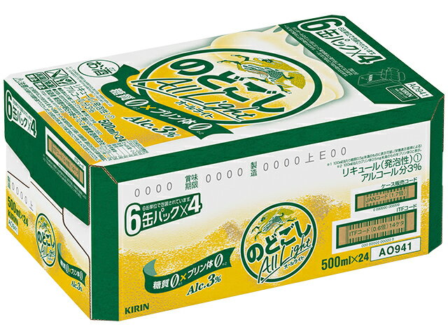 楽天市場 麒麟麦酒 キリンビール キリンのどごしオールライト５００ｍｌ ６ｐ 4 価格比較 商品価格ナビ
