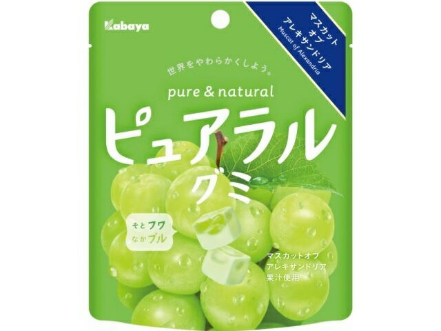 楽天市場】カバヤ食品 カバヤ ピュアラルグミ 完熟白桃(58g) | 価格
