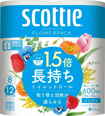 楽天市場】日本製紙クレシア スコッティ フラワーパック 1.5倍長持ち8