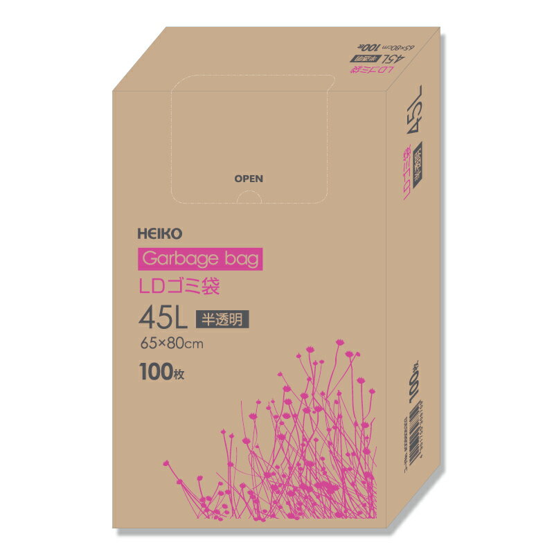 楽天市場】シモジマ シモジマ LDゴミ袋 箱入 025 45L 半透明 | 価格 